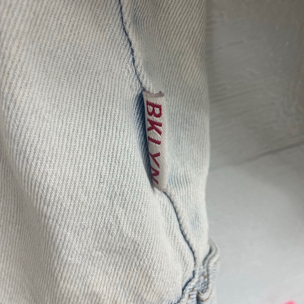 Brooklyn Cloth Denim Jacket Distressed Light Wash Button Front XL‎ trucker - Picture 5 of 16